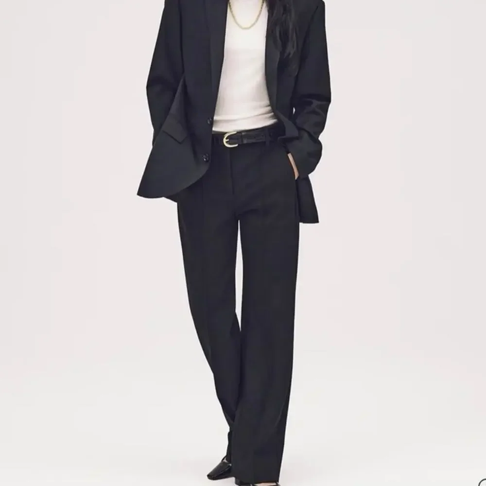 J.CREW Natalia Straight Leg Pant Four Season Stretch Carreman Black Size 12 NWT